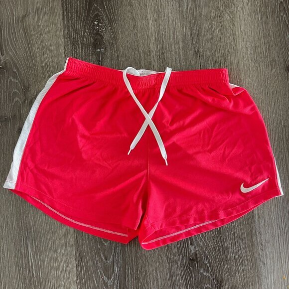 Nike Dri-Fit Womens Red‎ Athletic Shorts Size M Polyester - Picture 1 of 9